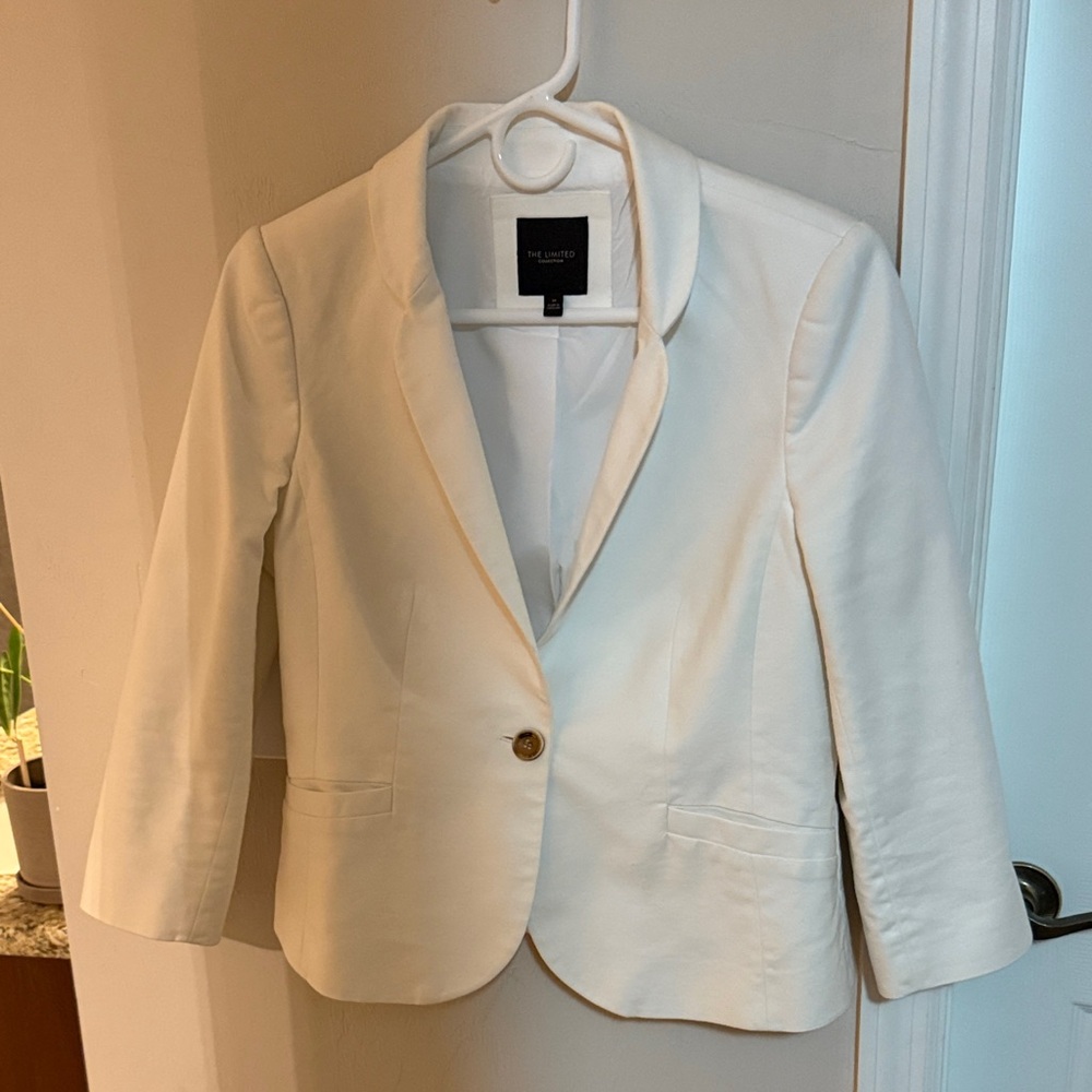 The Limited white blazer
